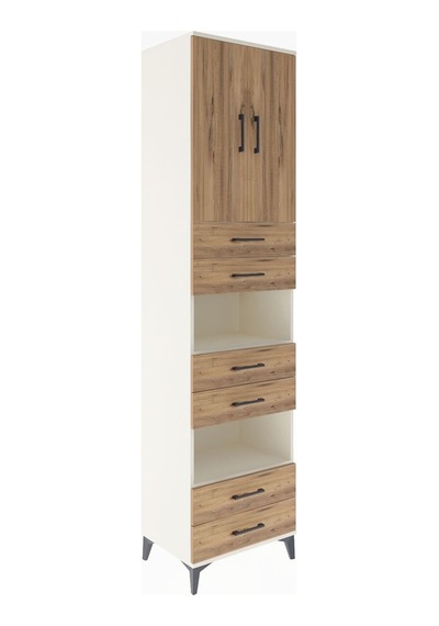 Hyperion Dolap 4 Raflı 6 Çekmeceli 2 Kapaklı 60x44x243 Aytaşı-çam Aytası