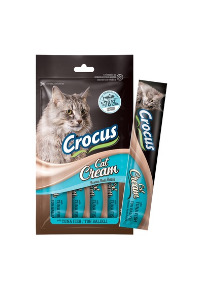Crocus - 894 - Ton Balıklı Krema Kedi - Csmo-tex - Ödülü 4x15g