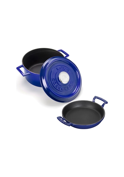 Yuvarlak Döküm 24cm Trendy Serisi Tencere & Döküm 20cm Sahan Set - Şef Standartlarında Premium Set Çok Renkli