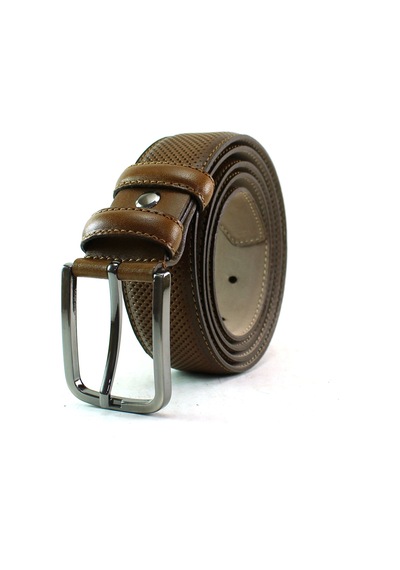 Mentor Regalo Deri Kemer Kahve Lazer Desen 81054