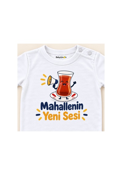 Babylimon Mahallenin Yeni Sesi Beyaz Kısa Kollu Çıtçıtlı Bebek Zıbını Beyaz - Mahallenin Yeni Sesi - 928161930 Beyaz - Mahallenin Yeni Sesi