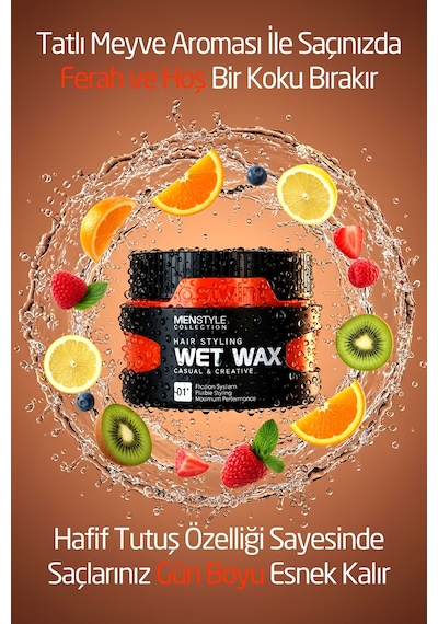 Ostwint Menstyle Collection No:01 Profesyonel Saç Şekillendirici Wet Islak Wax 150 ML