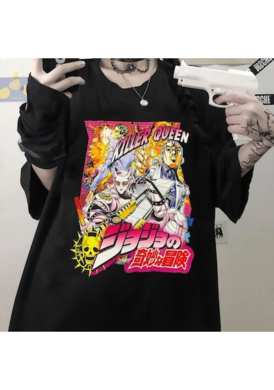 Noıssey Kırmızı Etiket Galashop Jojo Tuhaf Macera Kira Yoshikiller Katil Kraliçe Grafik T Shirt 17756 Siyah Noıssey Kırmızı Etiket Galashop Jojo Tuhaf Macera Kira Yoshikiller Katil Kraliçe Grafik T Shirt 17756 Siyah