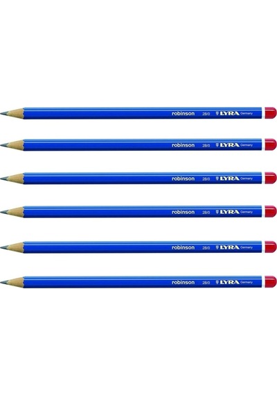 Robinson Dereceli Kalem 2b 6 Adet Çok Renkli