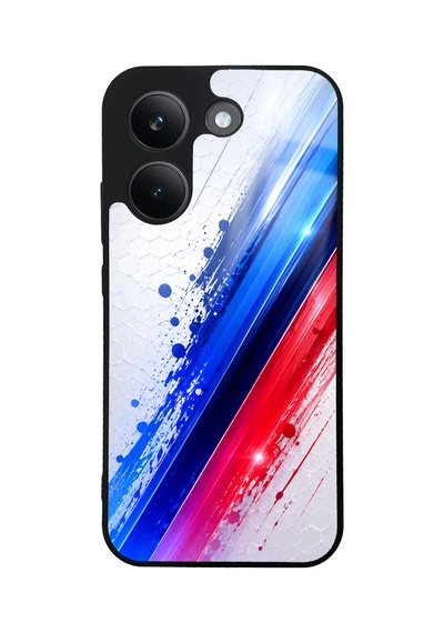 Xiaomi Poco X8 Pro Blue M2 Tasarımlı Glossy Telefon Kılıfı Kırmızı