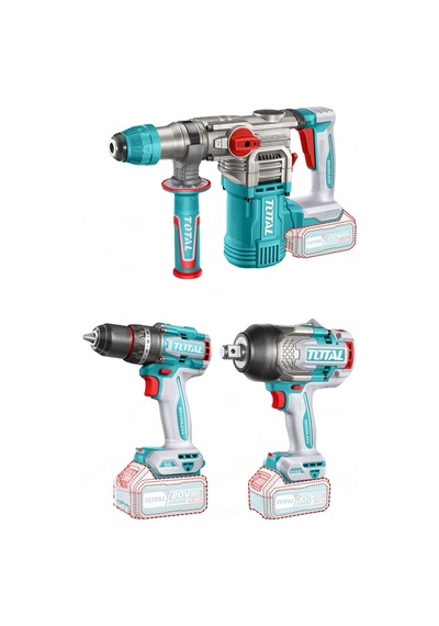 Total Avantaj 3'lü Set - Kırıcı Delici + Darbeli Matkap + Somun Sökme TOSLI250281E