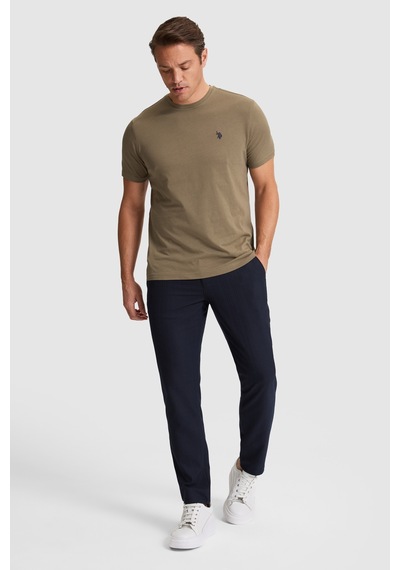 U.S. Polo Assn. U.s. Polo Assn. Erkek Haki Tişört Basic 50322518-vr027