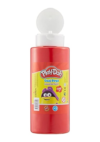 Play-doh Guaj Boya 500 Ml. Kırmızı Renkli