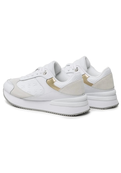 Tommy Hilfiger Elevated Embossed Runner Gold Fw0fw07384-ybs Kadın Günlük Spor Ayakkabı Beyaz Tommy Hilfiger Elevated Embossed Runner Gold Fw0fw07384-ybs Kadın Günlük Spor Ayakkabı Beyaz