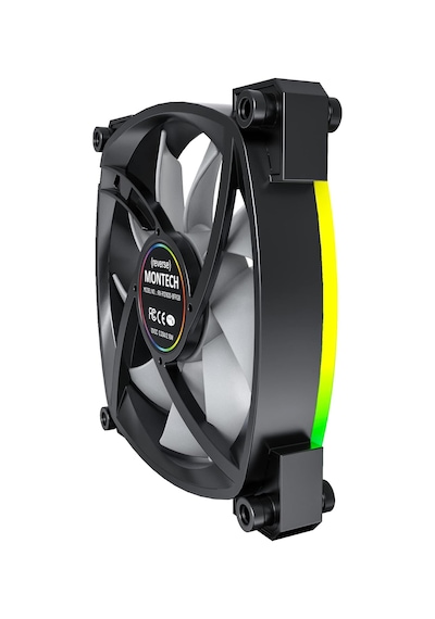Rx120 Pwm Siyah 120mm Reverse Fan Ters Bıçak Argb Kasa Fanı 1600 Rpm Çok Renkli