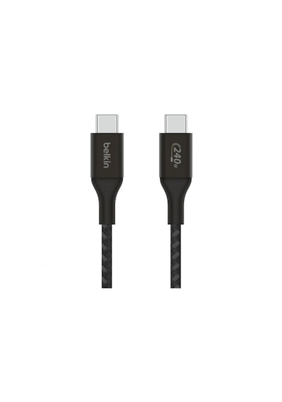 Belkin Cab015bt1mbk Boostcharge Örgülü Usb-c To Usb-c 240w Şarj Kablosu 1m - Siyah
