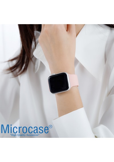 Microcase Apple Uyumlu  Watch SE 2022 40 MM Silikon Kordon Kayış - KY46-1