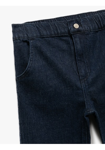 Koton Pamuklu Relax Fit Denim Pantolon Dark Indıgo 6wmb40001td Koyu İndigo