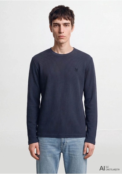 Mavi Basic Lacivert Erkek Uzun Kollu T-shirt M065755-70759