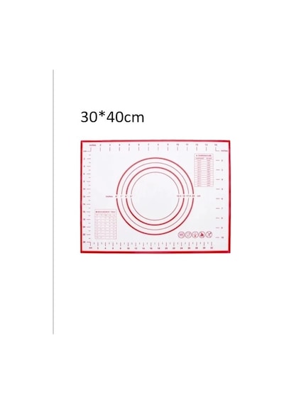 Akıllıelma-krd Home Silikon Hamur Matı Krd-5612 Kırmızı 40x30