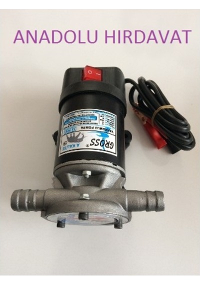 Gross 12Volt Yağ Sivi Mazot Aktarma Pompasi 3-4 Mazot Pompasi