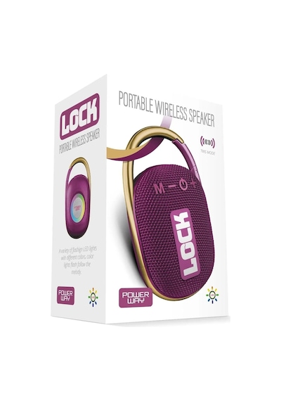 Powerway Lock Taşınabilir Bluetooth Hoparlör