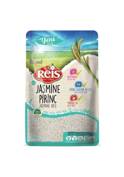 Reis Royal Jasmine Pirinç Premium 500 G - 8 Adet Tarı