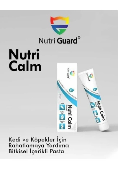 Nutri Guard Nutri Calm 50 Gr Kedi & Köpek İçin Seyahat, Yalnızlık, Gürültü Korkusu & Hiperaktivite Macunu