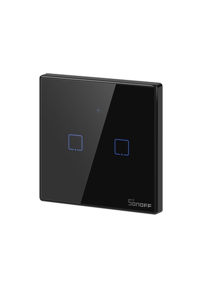 Sonoff T3-EU-2C Akıllı Dokunmatik Duvar Anahtarı 2 Kanallı