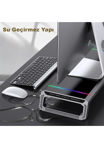 Monozone Bilgisayar Monitör Yükseltici Laptop Sehpası Rgb 4