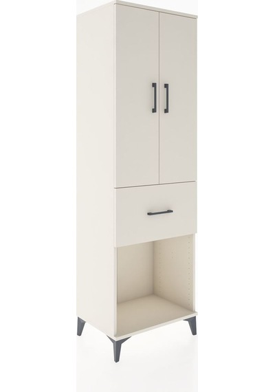 Hyperion Dolap Tek Raflı Tek Çekmeceli Tek Askılı 60x44x195 Aytaşı-aytaşı Aytası
