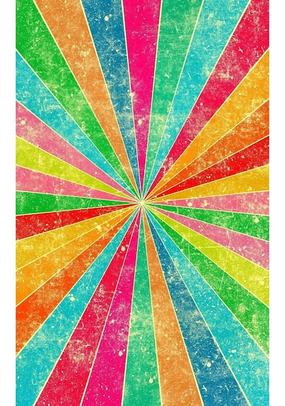 Buffalo Bandana Rainbow Color Siyah