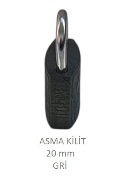 Adilon Asma Kilit, 20 Mm Gri