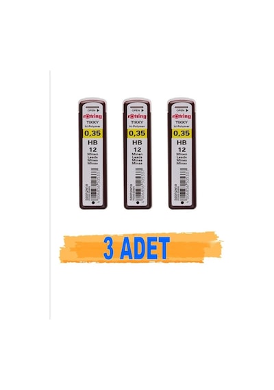 Rotring Min 0,35 MM Hb Versatil Kalem Ucu 3 Adet