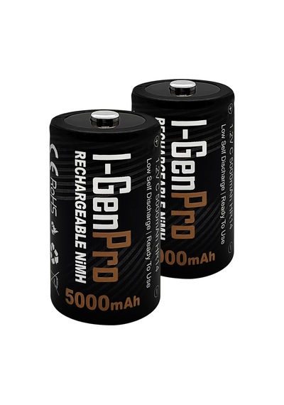 I-gen Pro Hr14 C Orta Boy 5000 Mah Şarj Edilebilir C Boy 1.2v Ni-mh Şarjlı Pil 2'li Paket