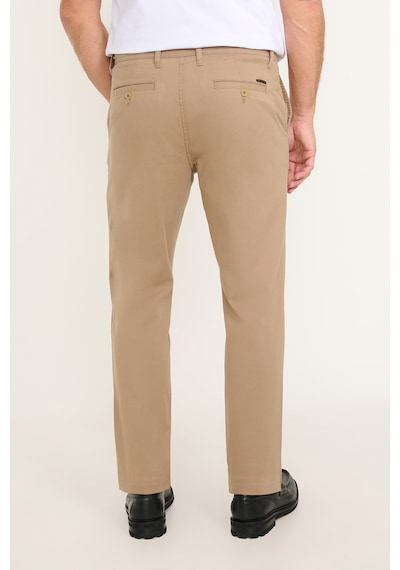 Ac&Co / Altınyıldız Classics Erkek Camel Pamuklu Tapered Fit Yan Cepli Diagonal Desenli Esnek Casual Pantolon