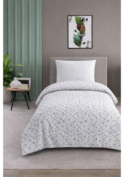 Tek Kişilik Pike Yatak Örtüsü %100 Pamuk 170x230 Beyaz - Indigo