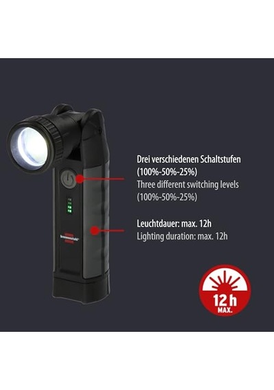 1000 Lümen 12 Saat Kullanım Ip54 Lisanslı Led El Genel