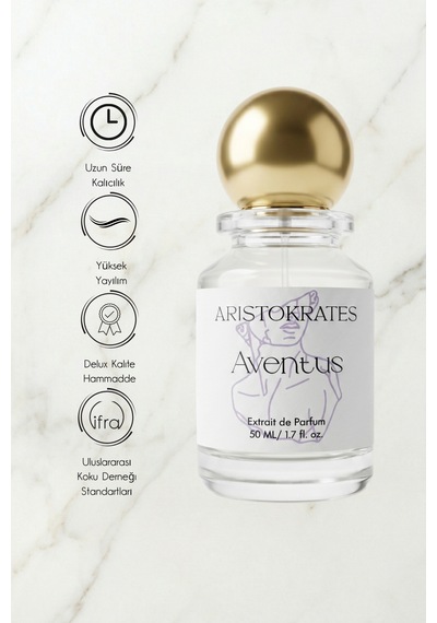 Aventus Erkek Extrait De Parfüm 50 Ml Meyveli, Fresh Bergamot, Elma, Limon, Misk Ferah