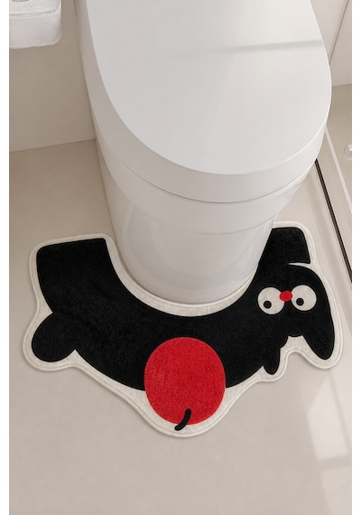 Chiliai Home 40x70 cm Dijital Kaymaz Yıkanabilir Banyo Paspası, Appgo