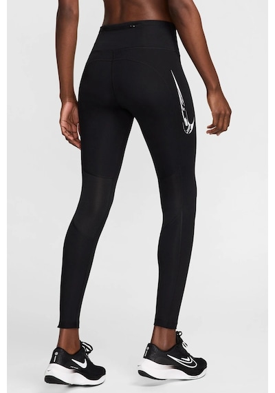 Nike Fast Dri Fit Mid Rise 7/8 Length Leggings With Pockets Kadın 3 Cepli Antrenman Taytı Siyah Fv6682-010