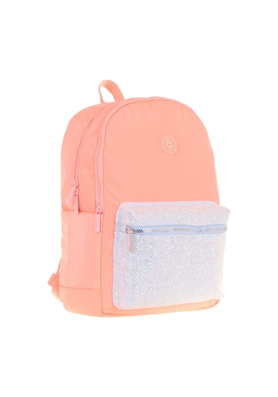 Kaukko Bright Kız Çocuk Taşlı Somon Üç Bölmeli Okul Çantası - K1810 Somon