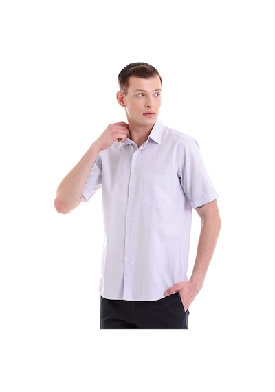 Hatemoğlu Lila Comfort Fit Kareli Pamuklu Slim Yaka Kısa Kollu Klasik Göml Lila Hatemoğlu Lila Comfort Fit Kareli Pamuklu Slim Yaka Kısa Kollu Klasik Göml Lila