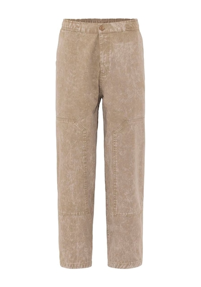 Vamos Yıkamalı Baggy Gabardin Pantolon Taba