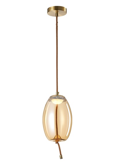 Stone Tekli 5 Watt 3000k Eskitme Bal Camlı Led Sarkıt Avize Bal