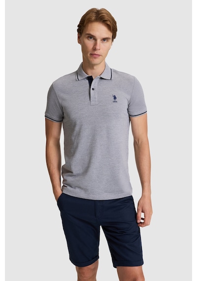 U.S. Polo Assn. U.s. Polo Assn. Erkek Gri Melanj Tişört Basic 50326975-vr086