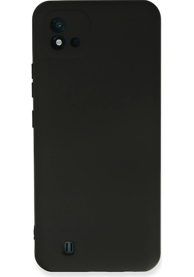 Cosmotex Newface Realme C11 2021 Kılıf Nano İçi Kadife Silikon - Siyah Sıyah