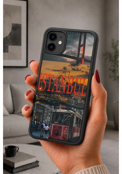 İphone 11 Uyumlu Köprü Desenli Kamera Korumalı Darbelere Dayanıklı Kılıf 1258-köprü-iphone11
