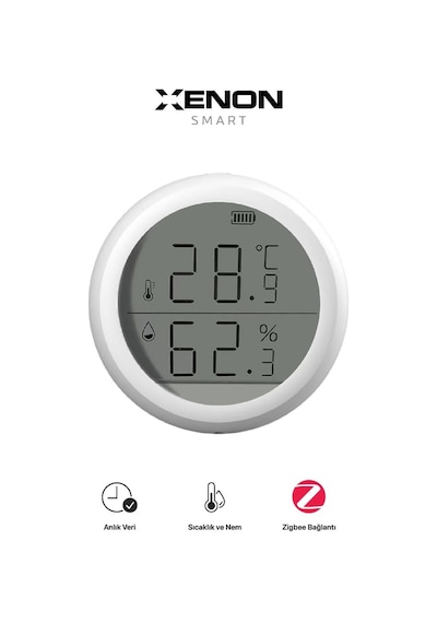Akıllı Dijital Termometre Uygulama Denetimli Zigbee İç Mekan Isı Ölçer Ve Nem Ölçer Higrometre