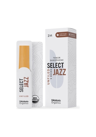 D\'addario Woodwinds Organic Select Jazz Unfiled Tenor Saksafon Kamışı No:2 Medium