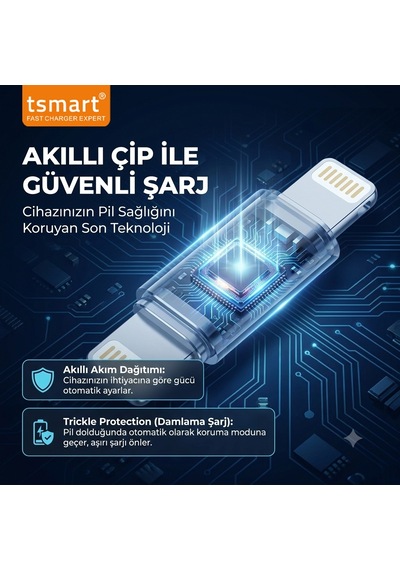 Tsmart TS-K20 20 W USB-C To Lightning Hızlı Şarj Kablosu