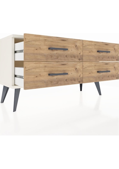 Arges Şifonyer 4 Raflı 88x30x48 Aytaşı-aytaşı/çam Aytaşı/çam