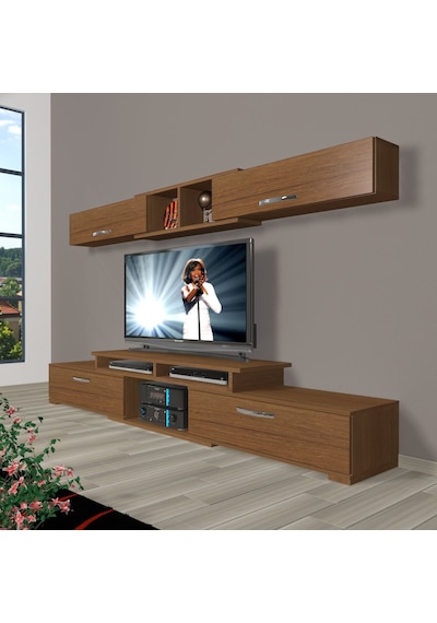 Decoraktiv Flex 5130 Mdf Tv Ünitesi Tv Sehpası Ceviz