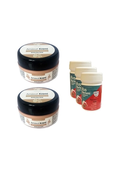 Süper Three Brand Arnavut Kremi 2 Adet + Rus Merhemi 50 Ml 3 Adet