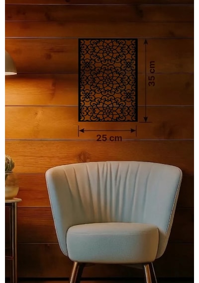 Selçuklu Yıldızı Temalı Ahşap Duvar Tablosu - 25x35 Cm Lazer Kesim Dekoratif Pano Renkli